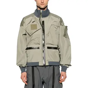 Custom Plus Size Fashion Men's Jackets Casual Waterproof Blank Golf Lightweight Windbreaker Bomber Jacket for man