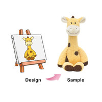 Ventes chaudes, conception personnalisée de jouets en peluche, requins et lapins avec logo brodé, animaux en peluche, jouets en peluche doux