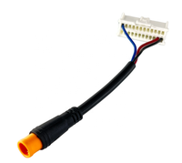 Assemblage de câble personnalisé M8 3P mâle étanche UL2464 22AWG faisceau de câblage avec gaine en PVC fabricant de câbles pour moto électrique