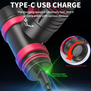Faro LED Yunmai, 3000 mAh, recargable, resistente al agua, giratorio, lámpara de buceo para exteriores - Product Image 4