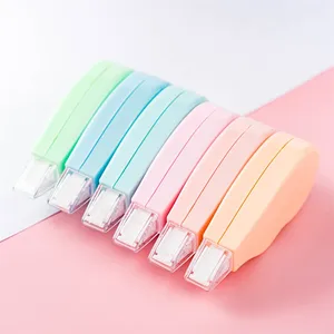 Kawaii Papelería Linda cinta correctora blanca para estudiantes Uso Mini cinta correctora Verde Naranja OEM Color Peso 5mm * 5M