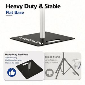 6-10 ft Adjustable Aluminum Single Horizontal Bar <b>Backdrop</b> <b>Stand</b> Curtain Decoration Pipes for Exhibition Wedding - Product Image 3