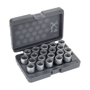 16 Piece <b>Socket</b> Set 1/2 Inch Drive Metric SAE Chrome Vanadium Steel For Auto Repair Tools - Product Image 1