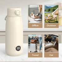Bouilloire de voyage portable avec batterie rechargeable intégrée, tasse à eau intelligente pour extérieur, rechargeable par USB-C, mini tasse à eau électrique