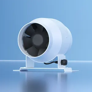 4 Inch 100mm Inline Fan for Bathroom Wash Room Air Ventilation System EC Fan