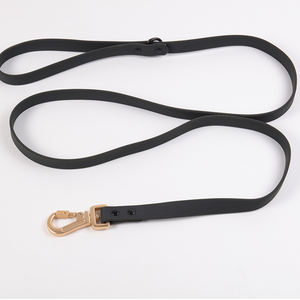 Suministros para mascotas Correa negra impermeable para perros LOGOTIPO personalizado Correa duradera de goma de Pvc para perros pequeños y medianos - Product Image 2