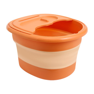 Foldable Foot Bath Tub Oval Plastic Portable For Adults Household Use - Product Image 5