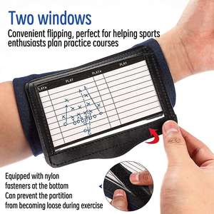 GANXIN Tarjeta de juego flexible Muñequera Equipo de entrenamiento Juego de fútbol Muñequeras Muñeca Playbook - Product Image 5
