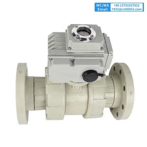 YMER <strong>UPVC</strong> Electric <strong>Ball</strong> <strong>Valve</strong> AC220V 10PPHFQ+CEA220S Open/colse With 2 Integrated Auxiliary Switches - Product Image 6