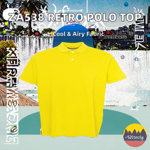 T-shirt à manches courtes ZA538, nouveau modèle été, pour homme et femme, style rétro américain, col polo, broderie de dessin animé, imprimé respirant - Product Image 2