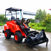 Mini trattori agricoli DY840 piccolo trattore caricatore frontale con mini trencher