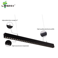 Luminaire suspendu LED 36W de haute qualité pour hôtel, bureau, école, centre commercial, cuisine