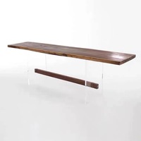 Pieds de Table transparents en acrylique traitant le bureau de Table basse en forme de T 20/30/40/50/60
