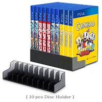   Support universel pour boîte de jeu PS4, 10 emplacements pour disques de jeu, support de rangement pour PlayStation 5, PlayStation 4