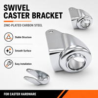 Roulettes pivotantes robustes en acier au carbone galvanisé, 3, 4 et 5 pouces, avec supports de montage – Direct usine, en stock