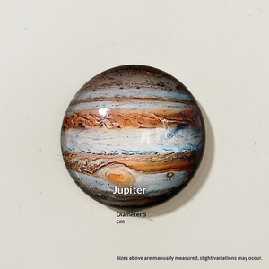 Imanes de nevera con forma geométrica 3D de los ocho planetas del <span class=keywords><strong>sistema</strong></span> <span class=keywords><strong>solar</strong></span> de cristal transfronterizo, material didáctico astronómico magnético de vidrio para - Product Image 6