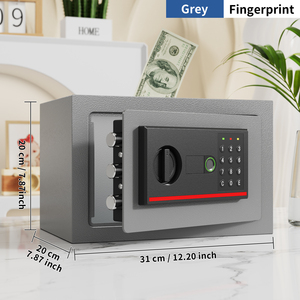 Cassaforte da Parete Intelligente in Acciaio per Casa e Ufficio, Mini Cassaforte Antifurto con Password e Impronta Digitale - Product Image 5