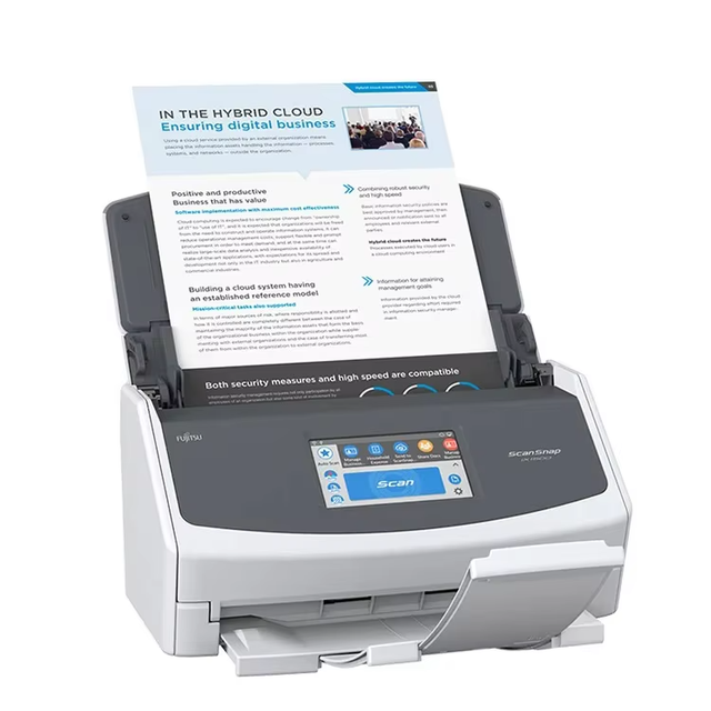 Fu Jitsu ScanSnap IX1600 A4 Flatbed USB Scanner High-Speed Auto CIS Touchable Interface Color Duplex White 600dpi 40ppm Stock