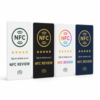 Tarjeta NFC de Revisión de Google de Vorx Tech, Tarjeta Inteligente de PVC Impresa Personalizada con Logotipo y Código QR para Empresas OEM