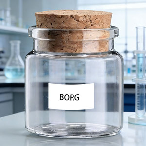 Frasco de Vidrio Vacío de Boca Ancha de 100 ml, 200 ml, 120 ml para Pudín, Yogur, Botella de los Deseos, Botella de Reactivo de 4 oz con Corcho - Product Image 1