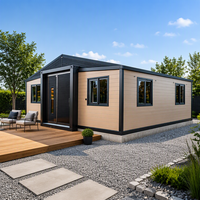 Maison conteneur pliable à double aile, extensible, respirante, avec espace de vie épaissi pour dortoir et usage domestique