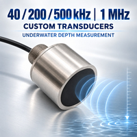 Transducteur ultrasonique pour détecteur de poissons 40KHz 200KHz 500KHz 1MHz Capteurs de profondeur