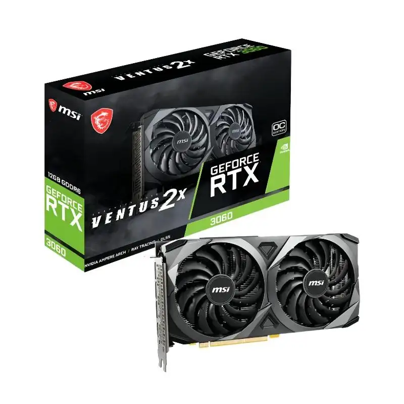 MSI GeForce RTX 3060 VENTUS 2X 12G OC pc oyun grafik kartı 3060 gpu desteği satın rtx3060 12gb GDDR6