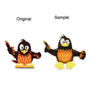 Máquina de fabricación de juguetes de peluche CustomPlushMaker Fábrica personalizada creativa suave peluche lindos animales <span class=keywords><strong>Cuervo</strong></span> juguete de peluche personalizado - Product Image 5