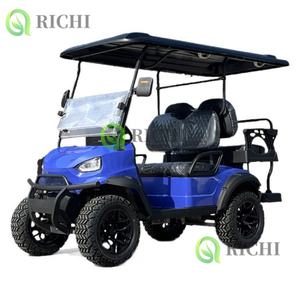 Sièges personnalisés professionnels 5 à 6 places voiturette de golf avec gaz ou électricité voiturette de golf livraison gratuite écran de voiturette de golf - Product Image 1