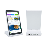 OEM 10,1 pulgadas Android Tablet pantalla capacitiva procesador de cuatro núcleos para publicidad vertical en forma de L quiosco de visualización de menú Digital