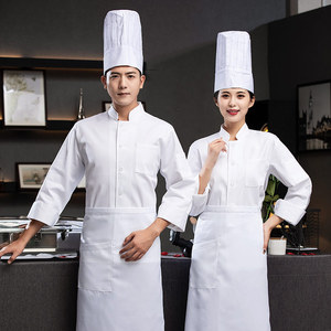 Chaqueta <span class=keywords><strong>de</strong></span> Chef <span class=keywords><strong>de</strong></span> Alta Gama en Sarga <span class=keywords><strong>de</strong></span> Algodón Elástico, Manga Larga, Uniforme <span class=keywords><strong>de</strong></span> Chef <span class=keywords><strong>de</strong></span> Hotel para Hombre, Ropa <span class=keywords><strong>de</strong></span> Trabajo para Otoño e Invierno - Product Image 5