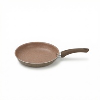 Poêle à frire classique en alliage d'aluminium antiadhésive en céramique de 16-32 cm pour la cuisson des steaks, vente en gros d'usine