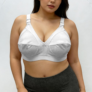 <span class=keywords><strong>Reggiseno</strong></span> CAPRI YIDA MAMA Plus-Size non imbottito con fiocco ricamato in pizzo floreale con spalline larghe e ali laterali per donna a figura intera - Product Image 1