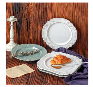 Assiette à dessert en céramique de style français de haute qualité assiette à steak old school - Product Image 4