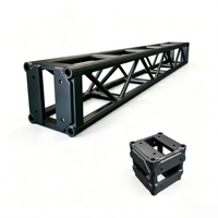 Truss Cuadrado de Aluminio Negro Thomas Bolt para Iluminación de Escenarios, Conciertos, Eventos y Exposiciones
