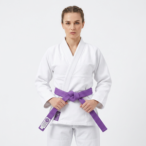 Cinturón de Artes Marciales de Taekwondo, Karate y Judo Personalizado al por Mayor, Cinturón de Entrenamiento de Cintura Alta de Algodón/Poliéster para Jiu Jitsu Brasileño - Product Image 3