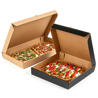 Boîtes rigides écologiques haut de gamme, recyclables, imperméables, portables, robustes, avec gaufrage et logo personnalisé pour la pizza et les aliments