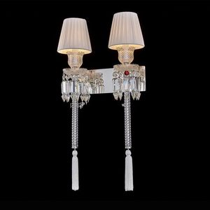 Crystal Wall Lamp E14 LED Switch Control For Living Room Bedroom Hotel <b>Corridor</b> <b>Lighting</b> Fixture - Product Image 3
