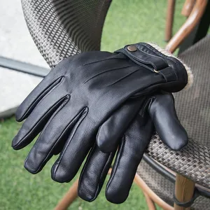 Custom Govic Impex Leather Warm Winter Auto Kart Car Cycling Motorbike Motocross Motorcycle Racing Driver Gloves