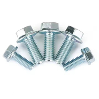 Vis à tête hexagonale en acier au carbone de classe 4 de bonne qualité, norme ISO, finition zinc bleu, filetage métrique M10 M20 M30, boulons de 300 mm