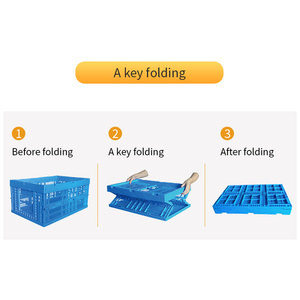 Factory custom logistics storage container ventilation plastic folding box