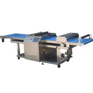 Conveyor type PLC full automatic Danish pastry dough cutting cutter machine Donut dough cutting machine