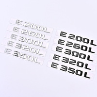 Autocollant d'emblème de coffre en lettres et chiffres ABS, décalcomanie arrière pour Classe E, Classe C, Classe S, modification de marquage de cylindrée du moteur