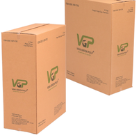 Boîte en carton ondulé extra large faite à la main, logo personnalisé, sacs isothermes pour déménagement et expédition, fabriqués au Vietnam, emballage vert