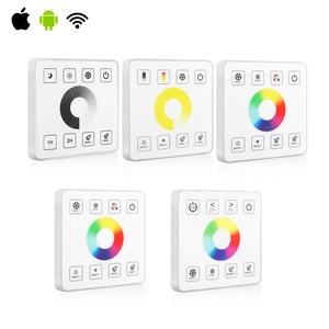 New Arrival không dây RF vỏ sắt 86 cảm ứng đầy đủ rgbwc điều khiển dễ dàng để sử dụng với 8A đầu ra hiện tại Linh hoạt hệ thống dây điện - Product Image 3