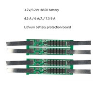 Carte de protection de batterie Li-ion 1S 7A 10A 12A 15A 3.2V Lifepo4 BMS PCM PCB 1S 3.7V 18650 avec bandes de nickel pour packs de batteries