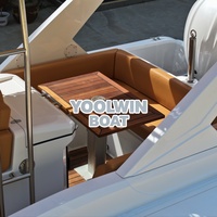 Bateau pneumatique de luxe de 10,6 m conçu en Italie, bateau pneumatique en aluminium de 35 pieds, coque à marches en Hypalon, bateau de patrouille rapide, bateau de tourisme gonflable