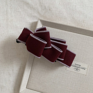 Pinza de Pelo con Lazo de Tela Coreana, Accesorio para el Cabello Vertical para Mujer, Diseño Geométrico de 8 cm, para Fiestas, Bodas, Aniversarios - Product Image 3