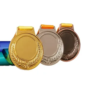 6.5cm Médailles en métal Récompenses de classe sportive Récompenses gratuites personnalisées imprimées ou gravées LOGO <span class=keywords><strong>Médaille</strong></span> Prix pour compétitions Souvenir - Product Image 1