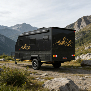 Caravane tout-terrain Honlu pour l'aventure en famille avec lits superposés, panneau solaire et kit d'isolation hivernale - Product Image 3